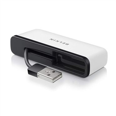 Belkin F4U021BT USB 2.0 Hub - 4 poorten - Zwart/Wit