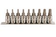 Laser 5213 Torx Plus bitset, 9-delig, 1 cm diameter.
