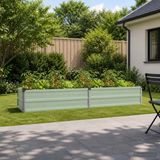VidaXL Lit de jardin surélevé vert pastel 160 x 40 x 24 cm acier