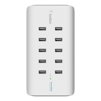 Belkin RockStar 10-poorts USB Laadstation - Wit