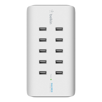 Belkin RockStar 10-poorts USB Laadstation - Wit