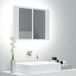 Maison Exclusive Armoire miroir de salle de bain LED, design exclusif, blanche, dimensions : 60 x 12 x 45 cm, en acrylique