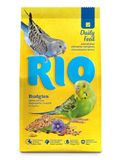 RIO Budgies | 500 g | Volledig voer voor parkieten | Uitgelezen zaden en granen | Voedingsrijke mix voor een gezonde voeding | Met algen en calciumgluconaat