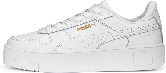 PUMA Carina Street Dames Sneakers - Wit/Goud - Maat 39
