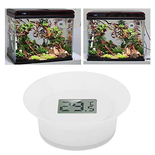 Pssopp Aquariumthermometer waterdichte LCD digitale temperatuurweergave onderwatertemperatuurmonitor aquarium onderwaterthermometer met zuignap voor aquariumvijver reptielschildpadden