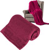 Teesa Warme Fleece Deken Amarant 150x200 cm