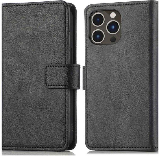 iMoshion Book Case iPhone 14 Pro Max - Zwart - Met Pasjeshouder