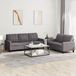 Maison Exclusive ensemble de canapé 2 pièces avec coussins, gris, similicuir