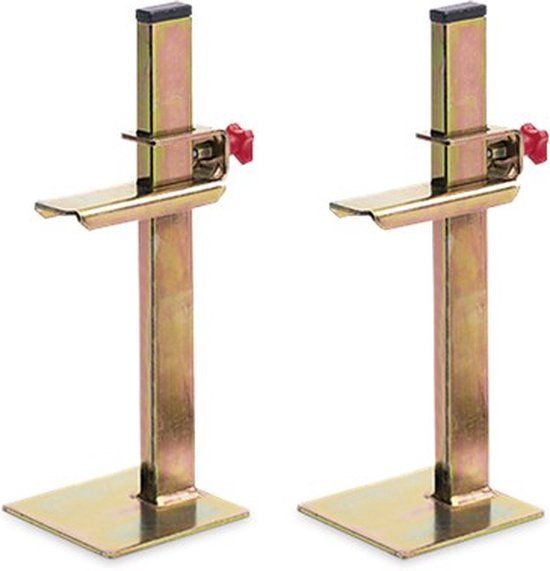 Rubi Stelvoet 30 cm Goud Staal 2 stuks