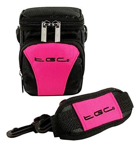 TGC De ® Anti-Shock Camera Case voor Canon PowerShot G12, G15, SX130 IS, Hot Pink & Black