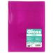 Grafoplás 1472554 Hoesmap van flexibel polypropyleen, 30 hoezen van glas, roze fuchsia, folie, poly-gloss
