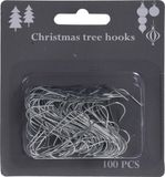 Christmas Decoration Koopman International Christmas Decoration kerstbalhaakjes - 400x - zilver - 3,6 cm