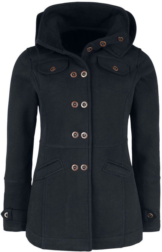 R.E.D. by EMP R.E.D. Rock-Engineered Design Zwart overgangsjack van sweatstof - Dames - XL
