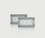 Set AutoStyle Set pasklare LED nummerplaatverlichting passend voor Land Rover Discovery 3+4/Freelander 2 & Range Rover Sport