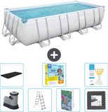 Bestway Rechthoekig Power Steel Zwembad - 549 x 274 x 122 cm - Grijs