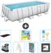 Bestway Rechthoekig Power Steel Zwembad - 549 x 274 x 122 cm - Grijs