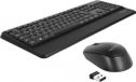 Delock 12674 Toetsenbord en muisset, 2.4 GHz draadloos, QWERTZ, Duits, Zwart