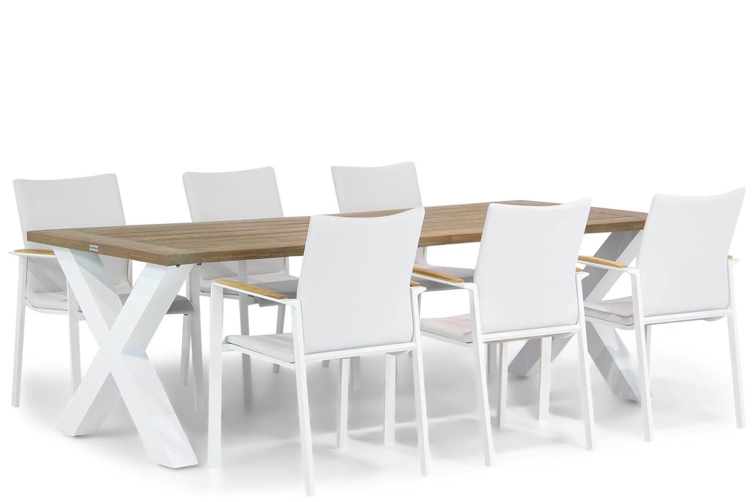 Lifestyle Garden Furniture Brandon/Cardiff 240 cm dining tuinset 7-delig