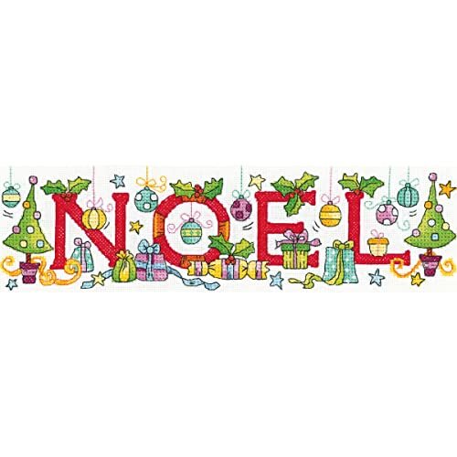 Heritage Crafts Heritage KCNO1529-E, kruissteekset, telstof "Noel", 24,5 x 6,5 cm