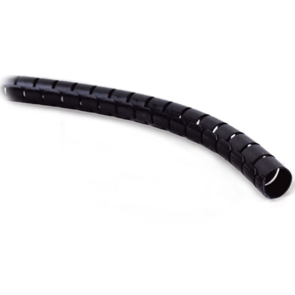 Inline 59947T flexibele kabelgoot 10 m, zwart, 20 mm