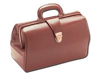 GiMa Texas Doctor's Bag, Leather, 35 cm L x 12 cm W x 22 cm H, Brown