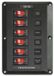 Blue Sea Systems Panneau de commande Belowdeck 12V Cb 6 voies Bleu
