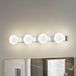 Lucande Myrra LED Wandlamp Chroom/Wit Aluminium Glas 4 Lichtpunten IP44