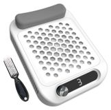 Aspirateur à poussière d'ongles, 12 000 tours par minute, 2 filtres, appareil portatif, blanc
