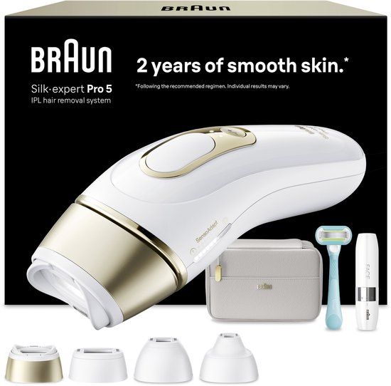 Braun IPL Silk·expert Pro 5 - IPL ontharingsapparaat - PL5412 - Wit