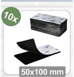 Quadrios Klittenband punten 50 mm x 100 mm Zwart 10 stuks
