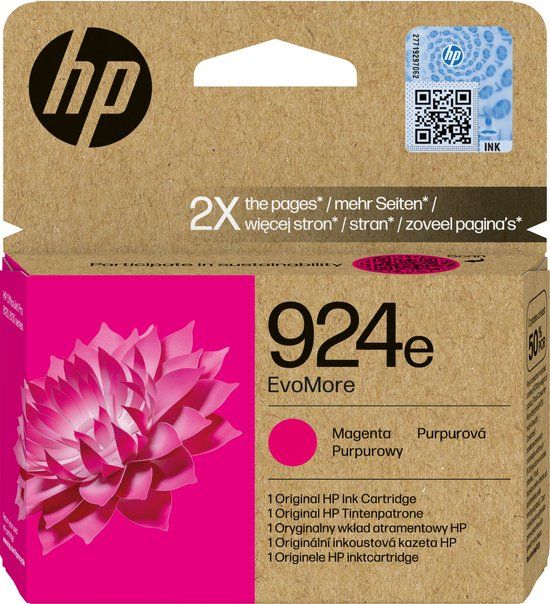 HP 924e EvoMore Originele Magenta Inktcartridge