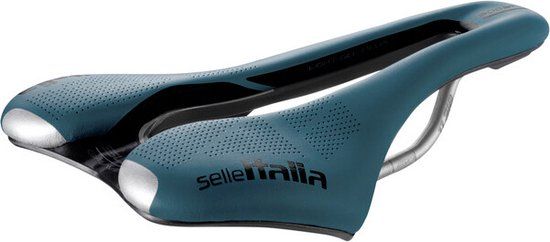 Selle Italia Slr Boost Gravel Superflow Ti 316 Zadel Blauw 130 mm