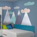 Ambiance Sticker Muursticker Kinderkamer Scandinavisch Bergdesign RIKKA 60x90cm