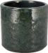 DK Design Bloempot Green Glaze - Donkergroen - Aardewerk - Rond - D12 x H13 cm