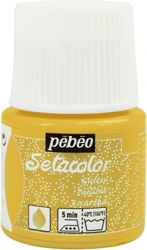Pébéo Setacolor Glitter Gouden Textielverf - 45ml