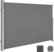 Songmics Paravent latéral rétractable de 180 x 400 cm pour balcon – Gris