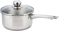 Merkloos Kinghoff Steelpan met deksel - 14 cm - 1 liter - RVS