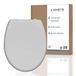 Duroplast Toiletbril Gris - Couvercle de toilette Softclose - Libération rapide - Max. 150 kg