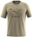 SALEWA T-shirt Eagle Geometric Beige Katoen/Lyocell XL