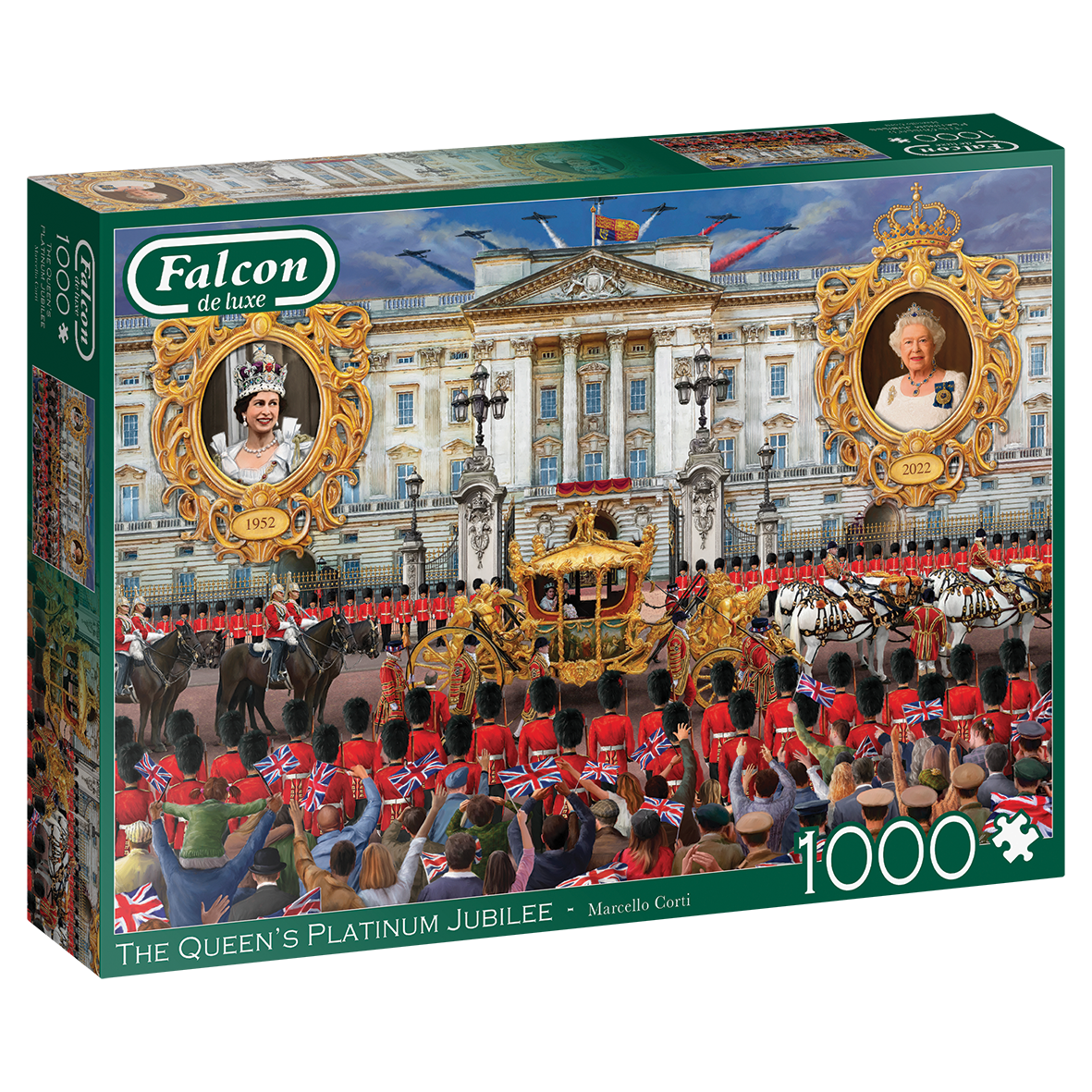 Jumbo Falcon de luxe The Queen's Platinum Jubilee 1000 stukjes - Legpuzzel voor volwassen