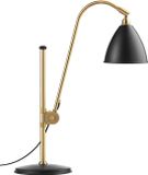 Gubi BL1 lampe de table - noir charbon/ laiton