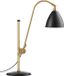Gubi BL1 lampe de table - noir charbon/ laiton