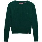 Superdry Essentials SD&CO Kabelgebreide Trui Dames Groen