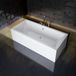 Badland QUADRO ligbad 190 x 90 cm wit met styropor ombouw