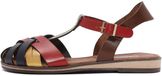 DERIMOD Sandalen Leren Sandalen Multicolor Dames Maat 37 Platte sandalen