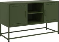 vidaXL - Hoge kast - 36x39x107 cm - staal - wit