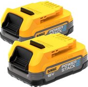 DeWalt Powerstack Accu, 18 V, 2 stuks, 1,7 Ah, geel/zwart, 2 stuks