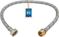 KOTARBAU® Flexibele Aansluitslang 1/2"x1/2" - Sanitaire Aansluitslang 60 cm - Flexibele Kraanslang - Buitendraad x Binnendraad - Aansluitslang Armatuur - Gevlochten Roestvrijstalen Aansluitslang