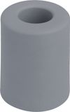 Deltafix Deurbuffer - deurstopper - grijs - rubber - 50 x 35 mm - schroefbevestiging