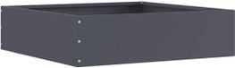 vidaXL - Gazonrand - 50 x 50 x 13 cm - Staal - Antraciet